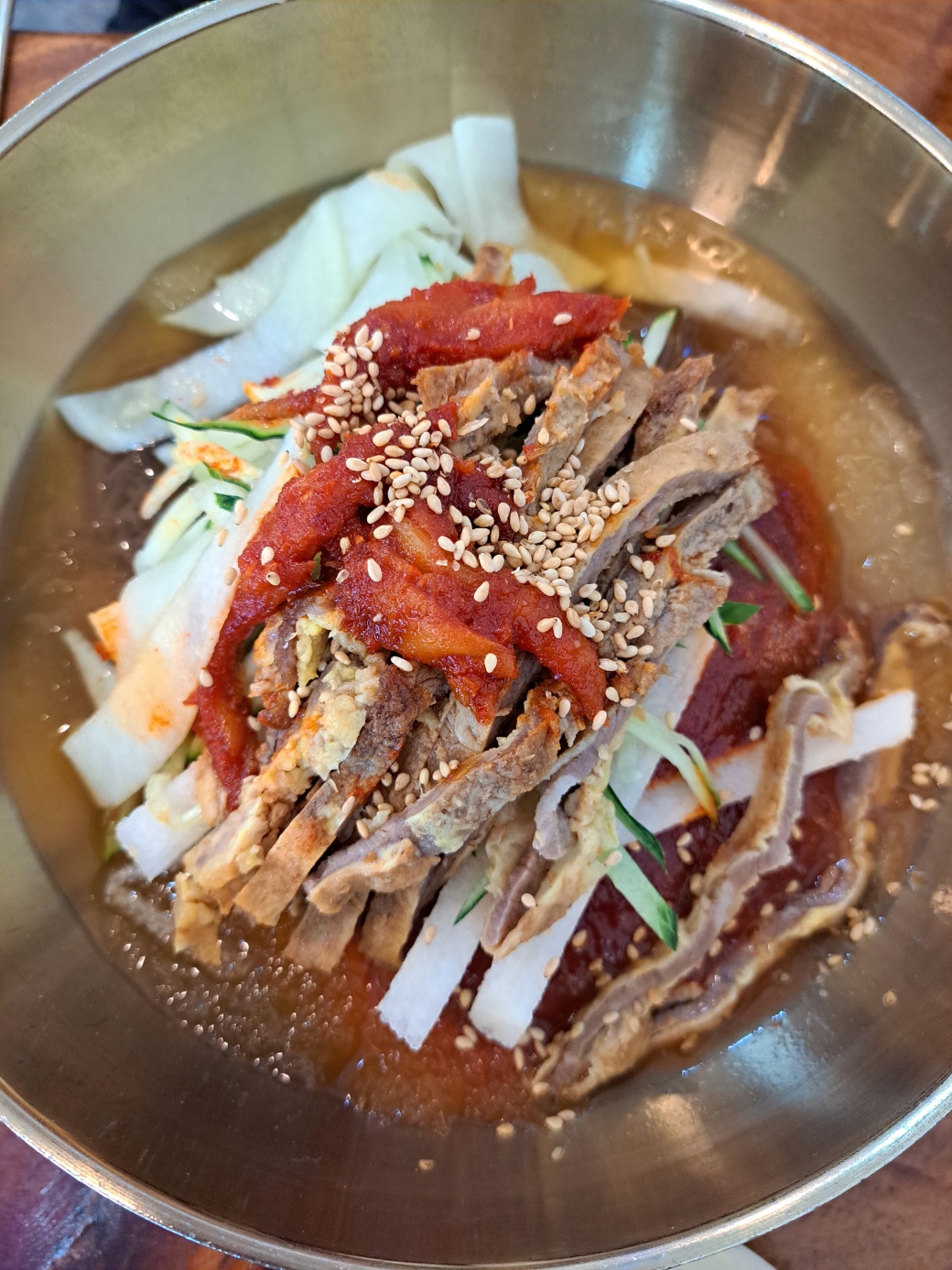경남 고성맛집 냉면맛집 진주황포냉면 육수 맛도 좋고 양도 대박이네요