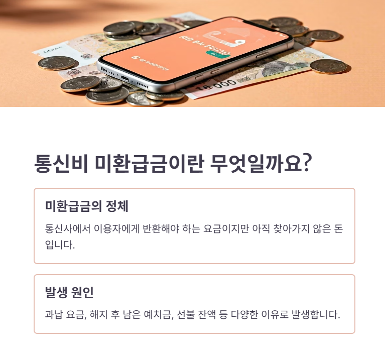 통신비 환급금 정체 및 발생 원인