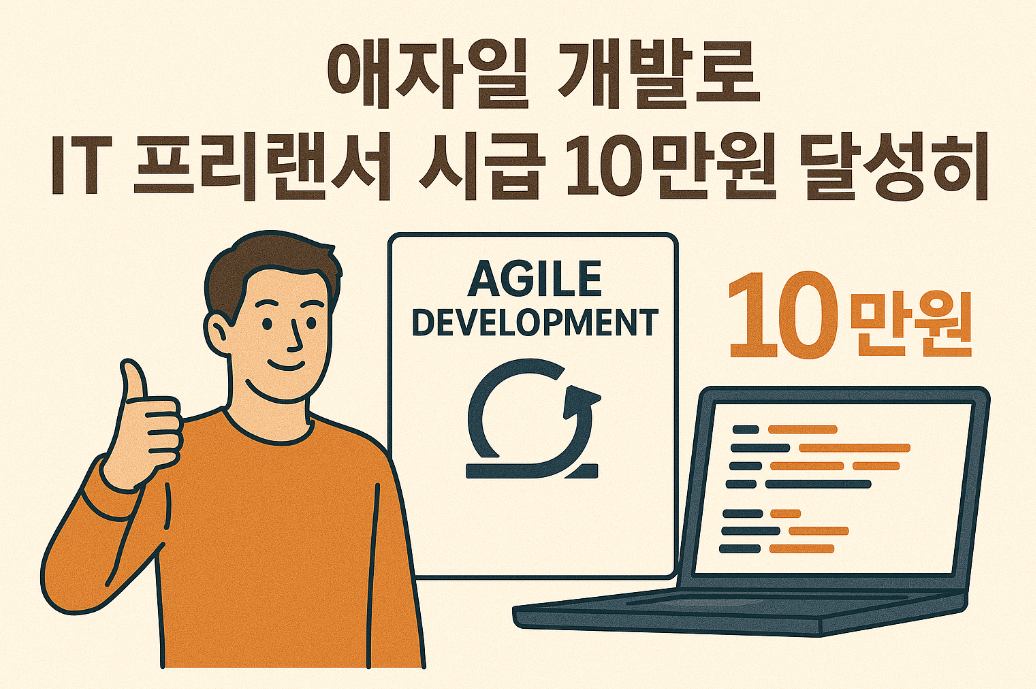 애자일 개발로 IT 프리랜서 시급 10만원 달성하기