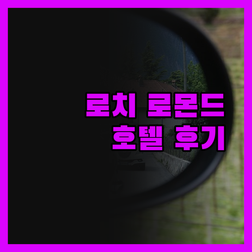 로치 로몬드 호텔.. 아침 식사, 위