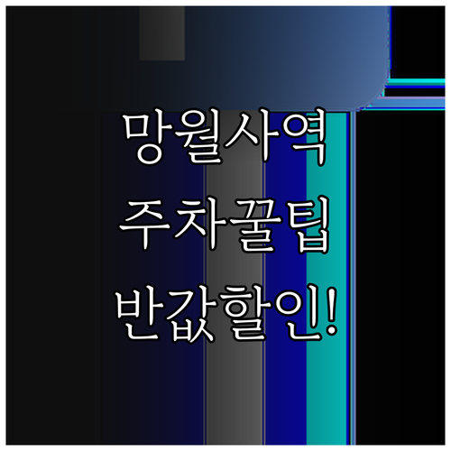 망월사역 공영주차장 이용 시간 요금 ..