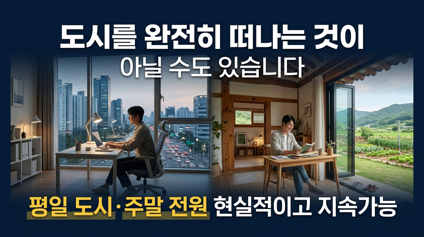 평일은 도시 주말은 전원생활