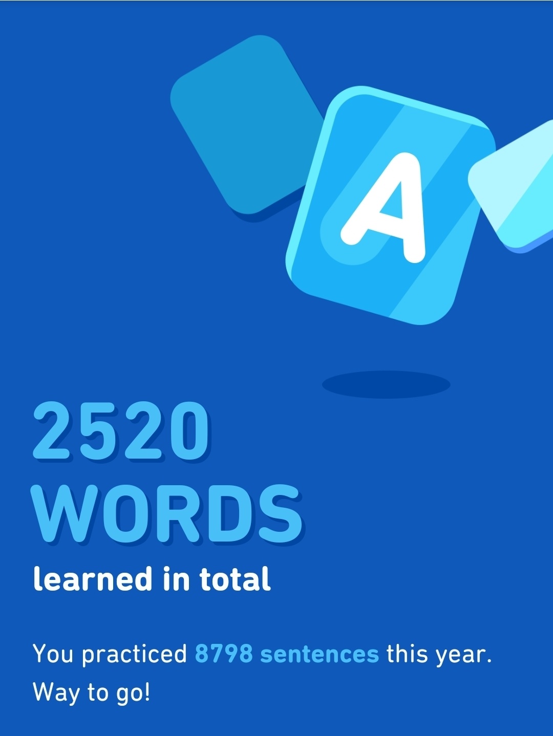2022 외국어 공부 결산 듀오링고 DUOLINGO 2520 단어 학습
