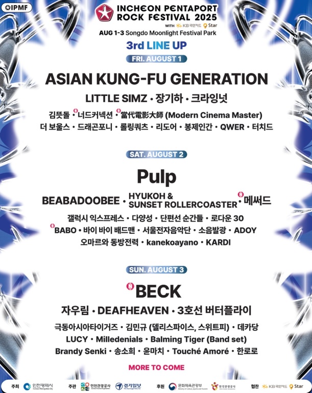 펜타포트 3일차 헤드라이너