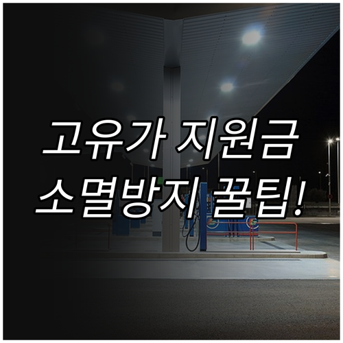 2026년 고유가 피해지원금 소멸 방..