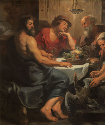 합스부르크 600년-주피터와 머큐리를 대접하는 필레몬과 바우키스 (피터르 파울 루벤스)