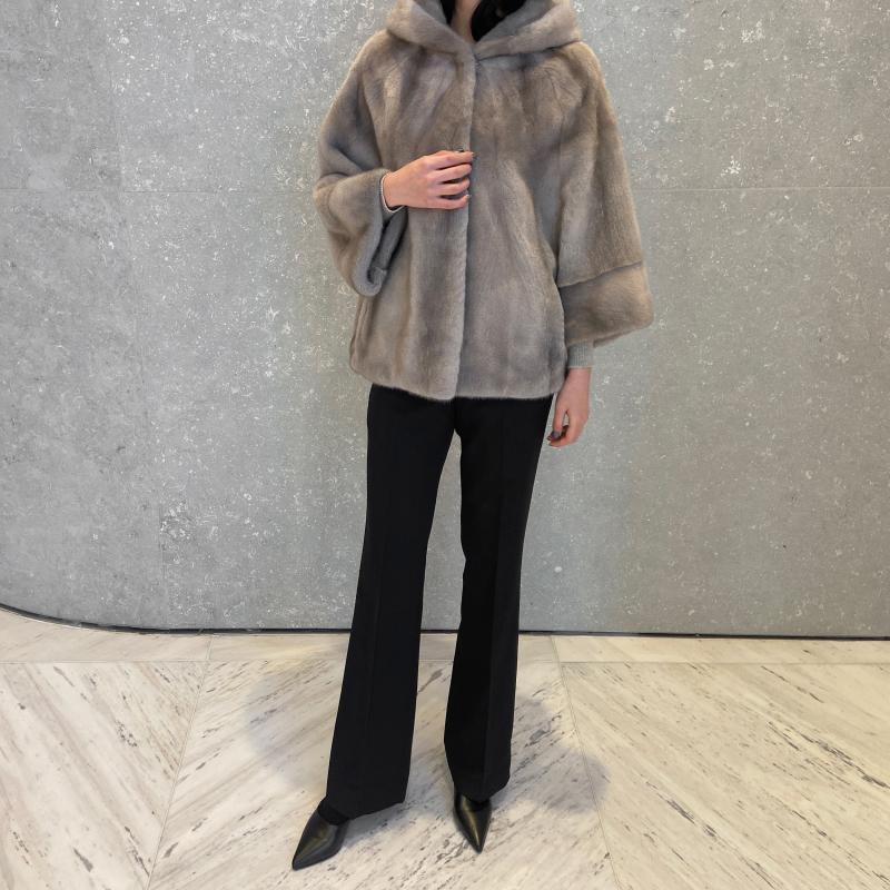 가오리 8부 퍼 밍크코트 4color