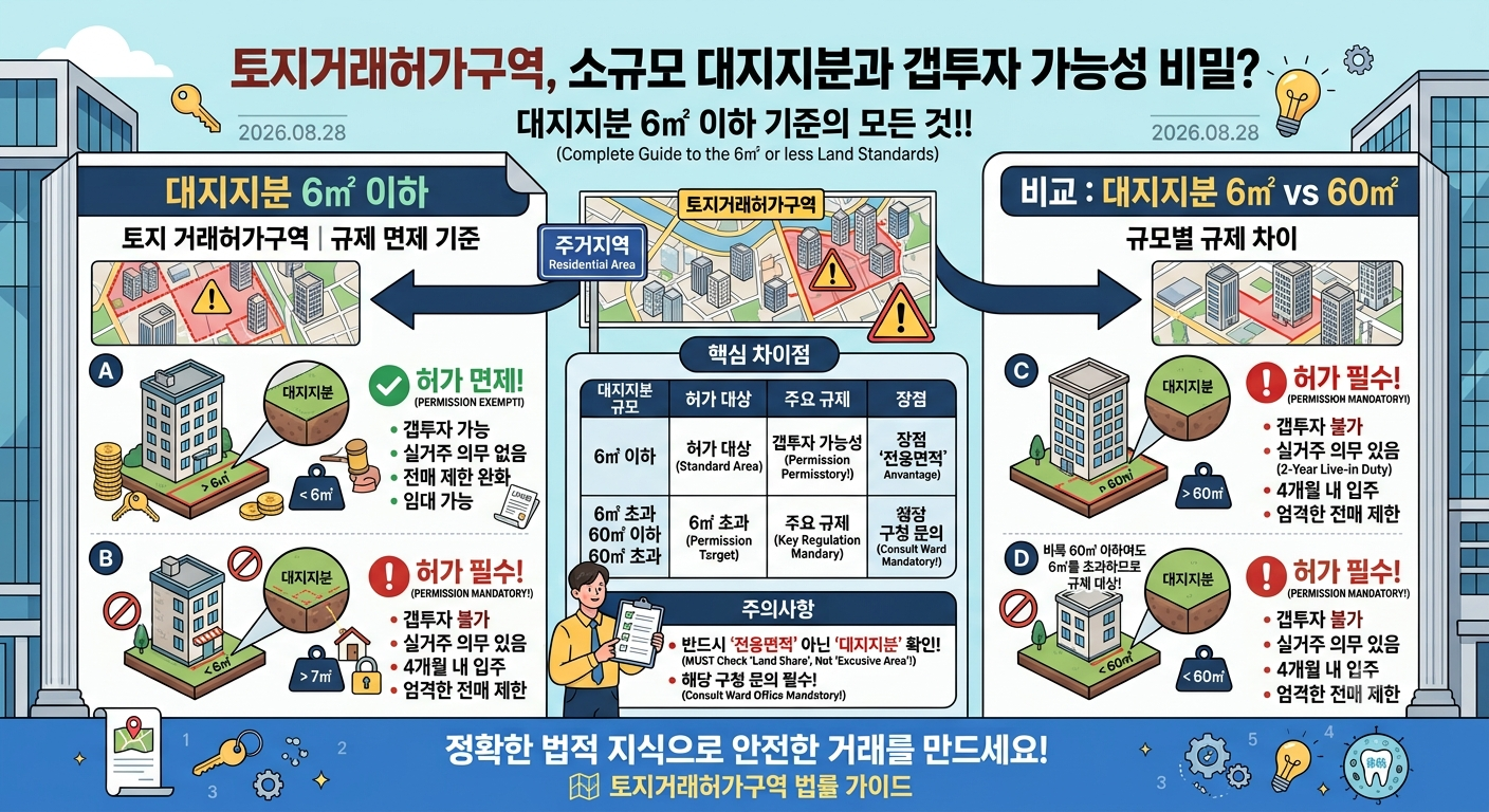 토지거래허가구역에서 대지지분이 작으면 갭투자가 가능할까?