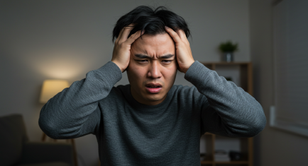 어지러움을 느끼는 사람