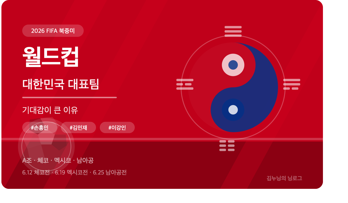 2026 북중미 월드컵, 대한민국 대표팀을 향한 기대감이 이토록 큰 이유