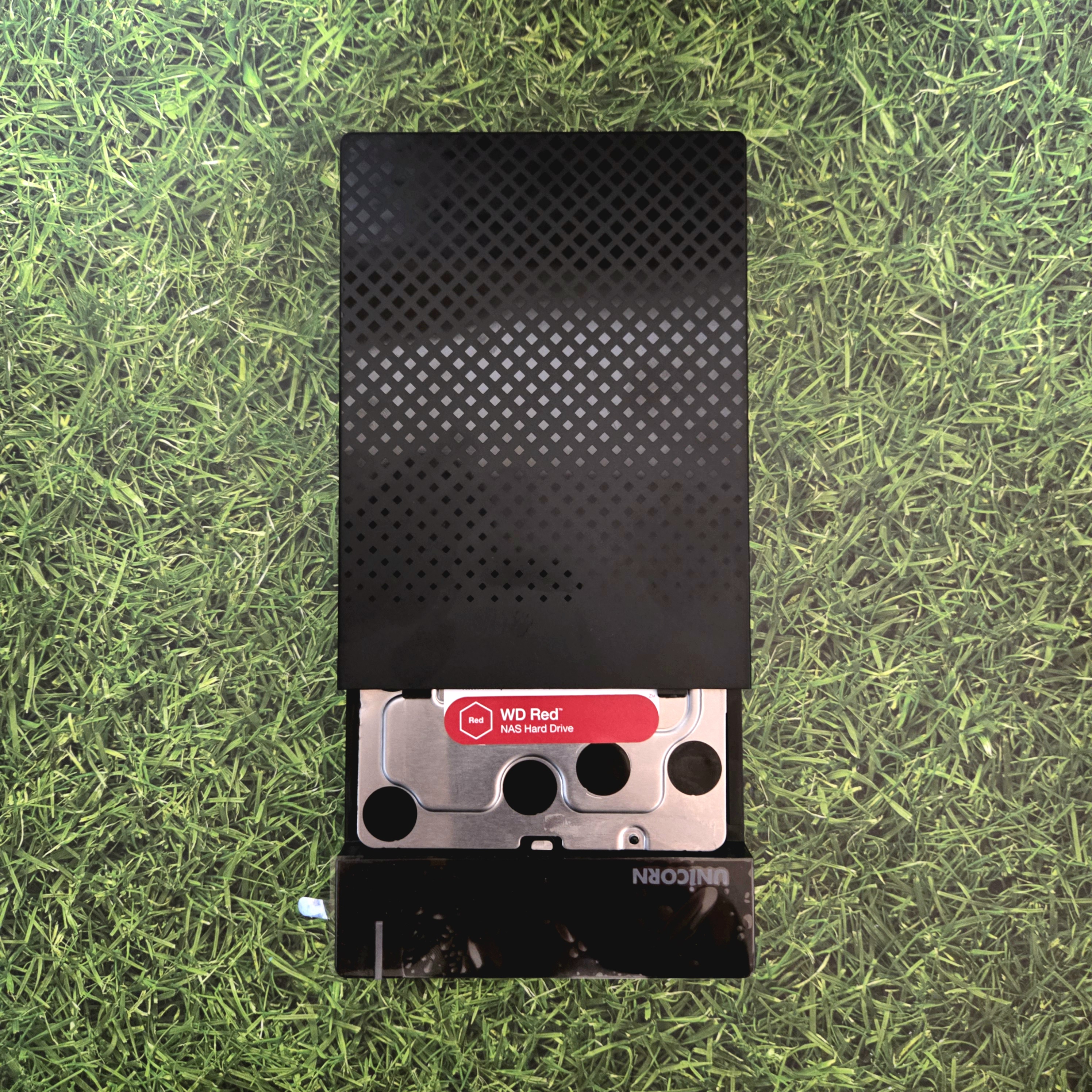 유니콘 USB3.1 C to A 유무선 외장하드 케이스 뚜껑 슬라이드 방식 사진