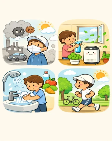 미세먼지 기준과 실내외 관리 방법 설명2