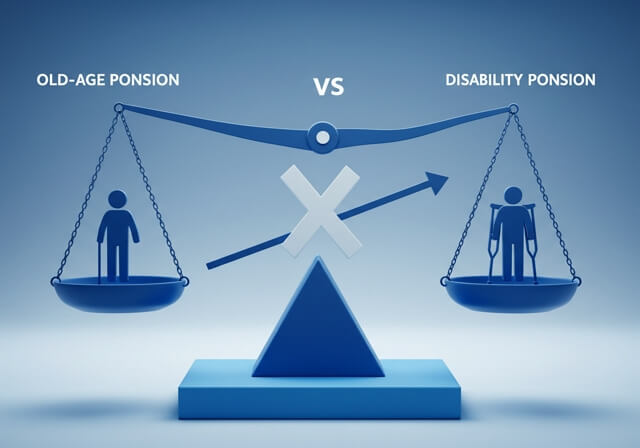 장애연금 노령연금 중복지급