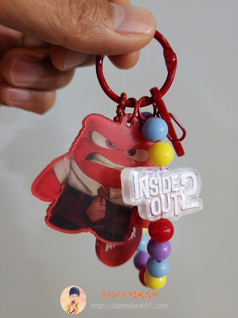 메가박스 인사이드 아웃 2 구슬 키링 - 버럭