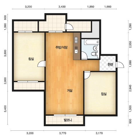 산운마을-11단지-판교포레라움-평면도