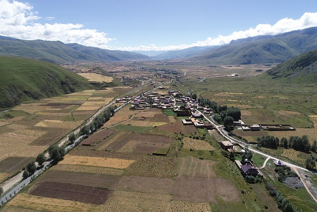 호주 문 플레인 시골마을