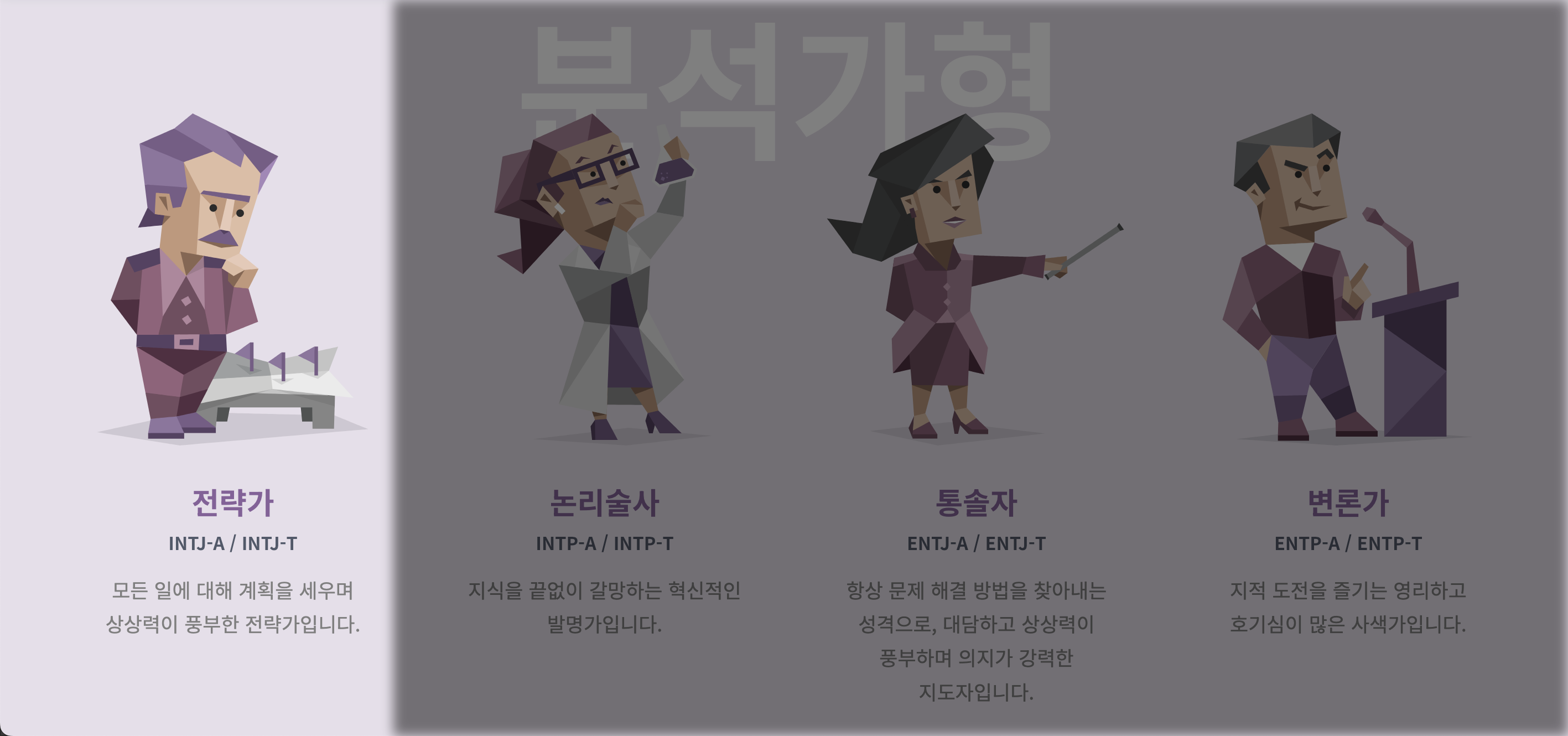 INTJ 캐릭터 이미지