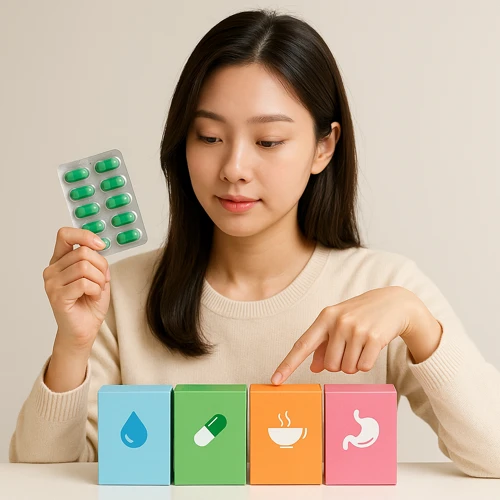 지사제 흡착제 비교 이미지