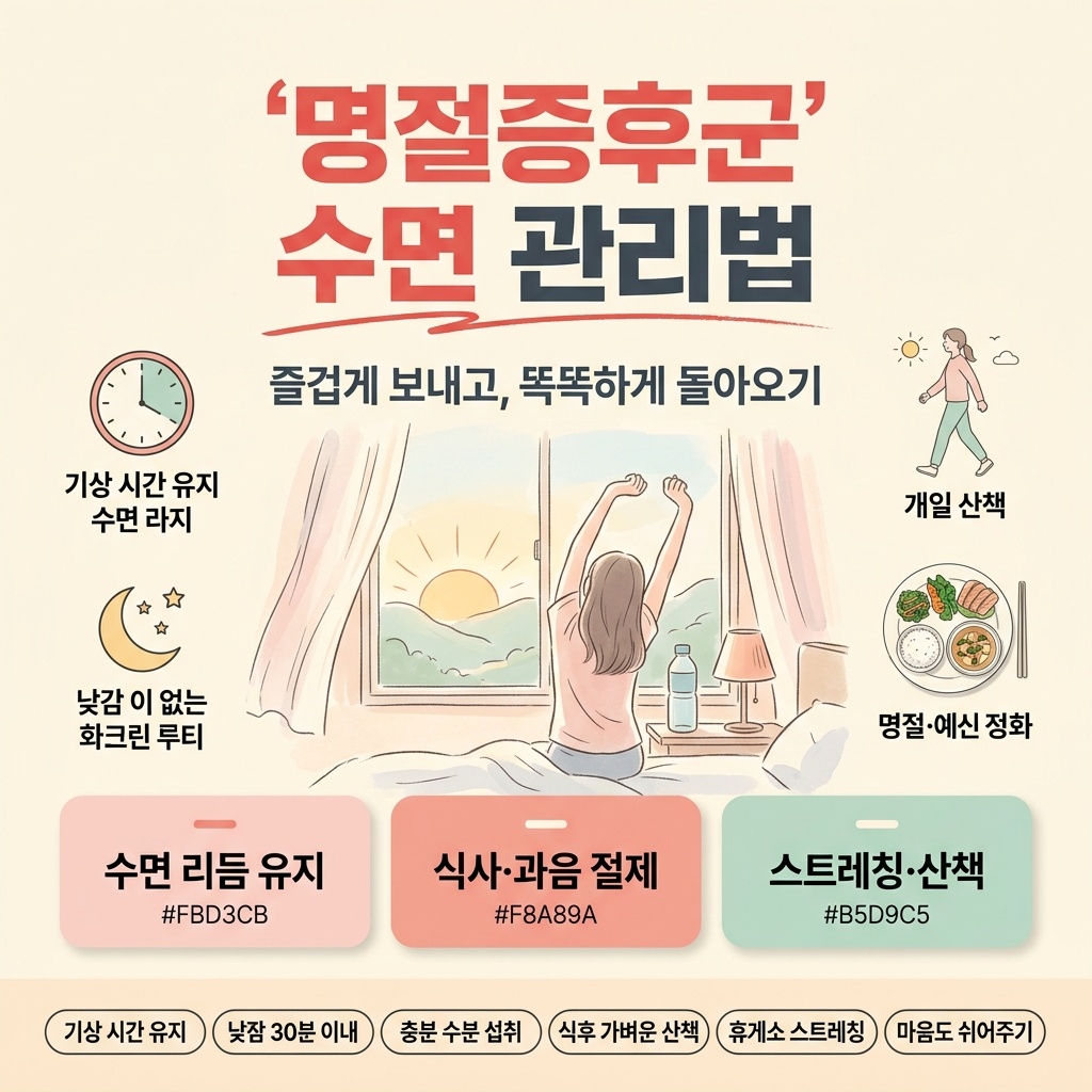 명절증후군 수면 관리법