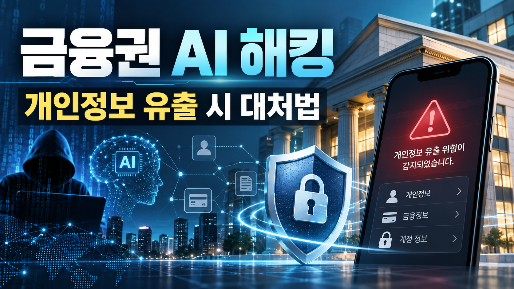 금융권 AI 해킹, 개인정보 유출됐다면? 명의도용 막는 방법 총정리