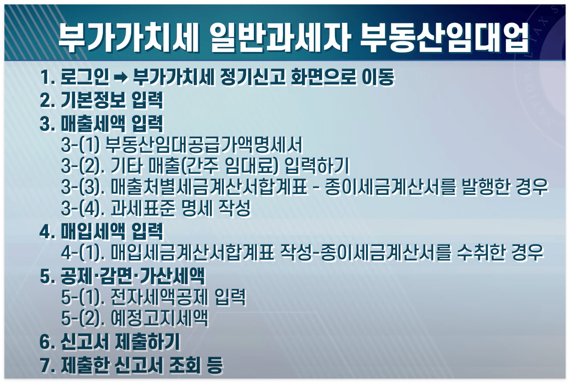 2025년 부동산 임대사업자를 위한 부가가치세 신고, 간주임대료와 공실 신고