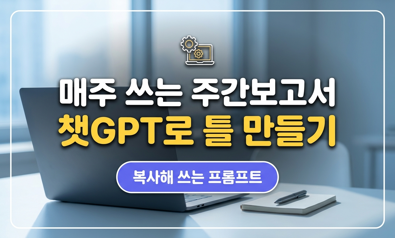 챗GPT로 주간보고서 쓰기