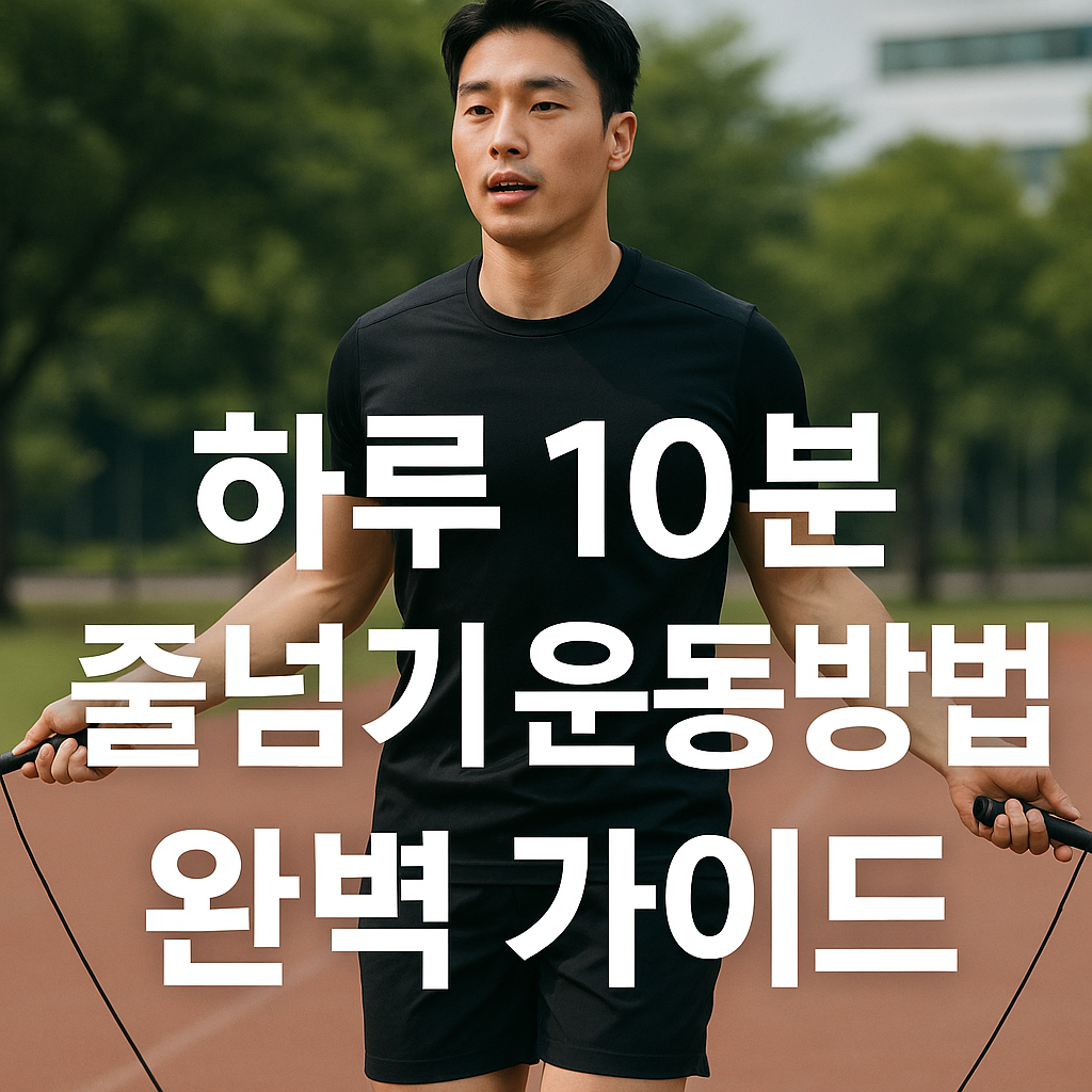 하루 10분 줄넘기 운동방법으로 만드는 건강한 몸