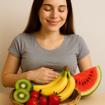 출산 후 산모에게 좋은 과일 섭취 모습