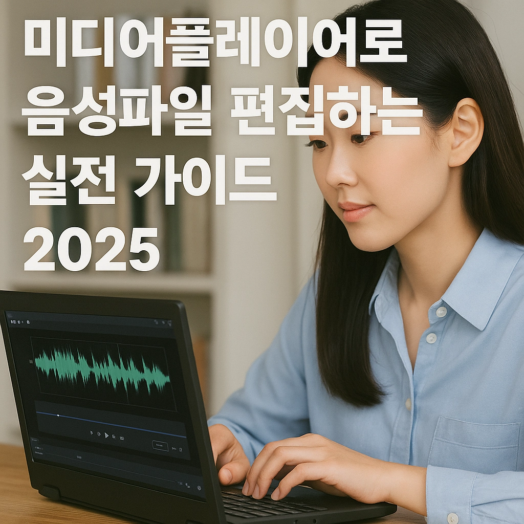 미디어플레이어로 음성파일 편집하는 실전 가이드 2025