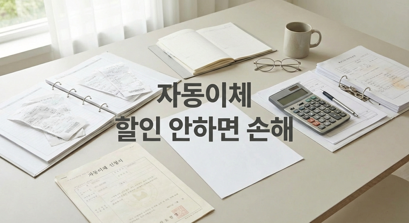 건강보험료 자동이체 할인 설정을 확인하는 장면