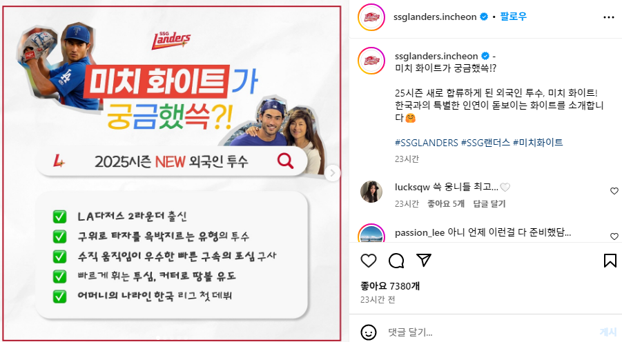 화이트 선수