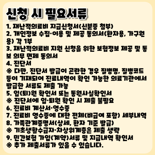 재난적의료비 지원