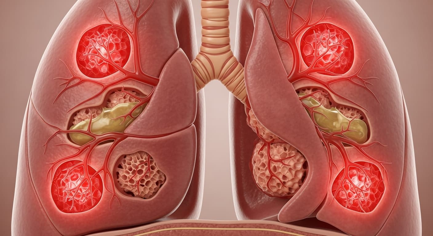흉통과 피 섞인 가래는 폐렴 가능성