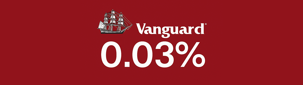 Vanguard 로고 + '0.03%' 강조된 배너형 이미지