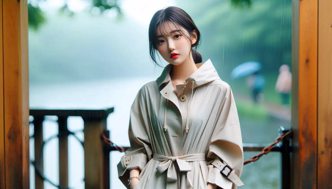 강풍에-창문을-보호하는-여성의-모습