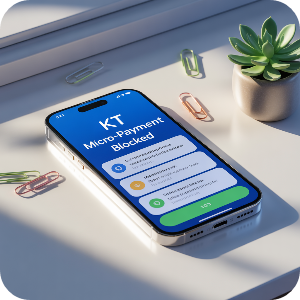 KT 소액결제 차단&middot;해제방법 이미지