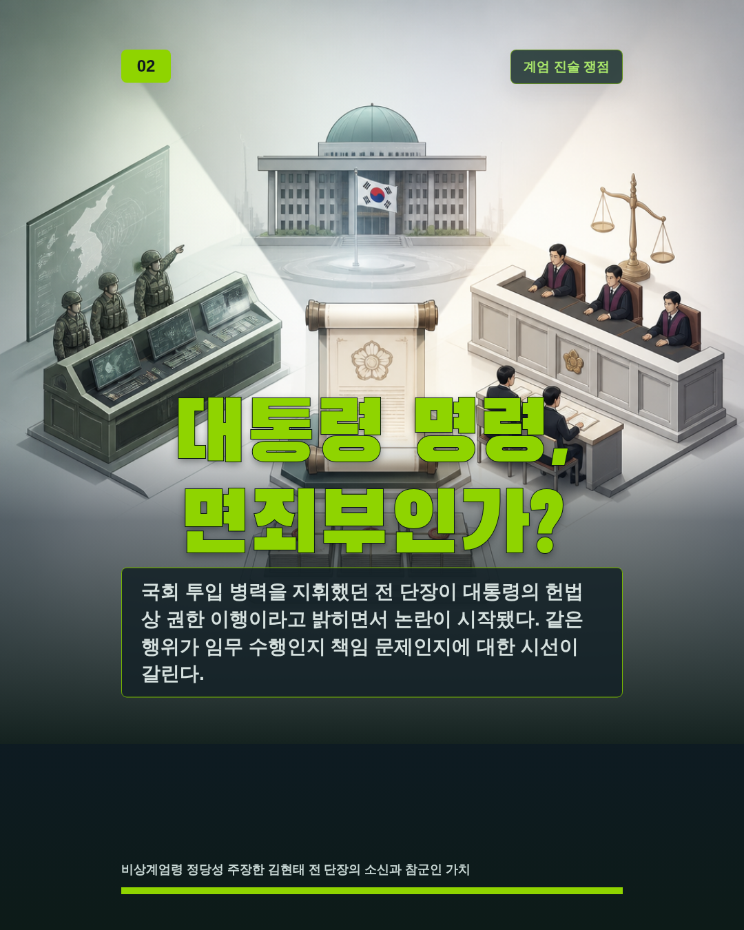대통령 명령, 면죄부인가?