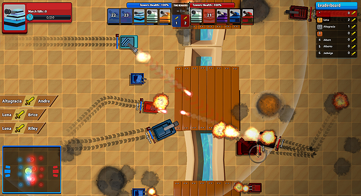 적-탱크와-전투하는-장면