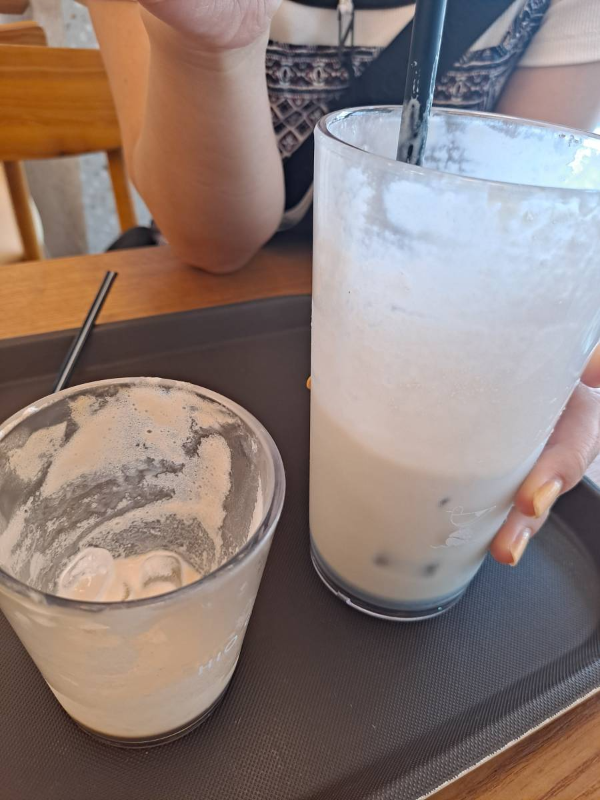 하이오커피 다 마시다