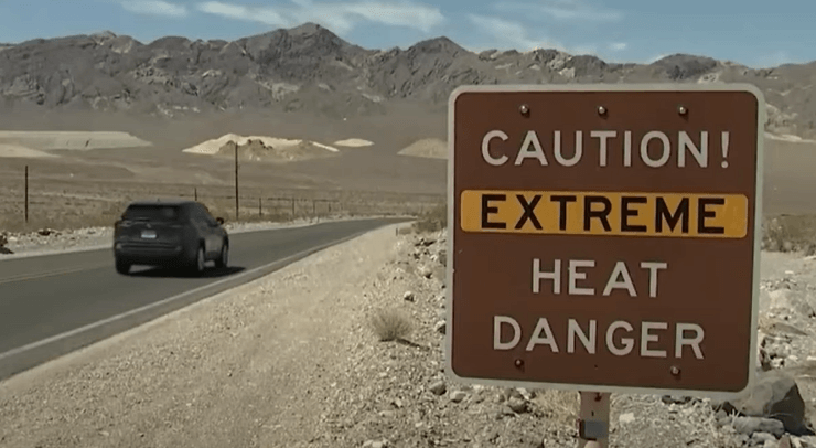 미국 데스밸리 폭염 체험