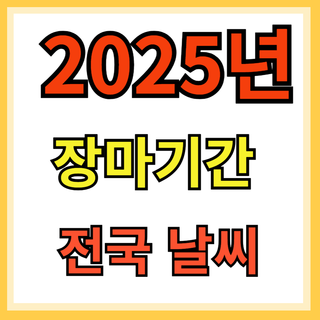 2025년 장마