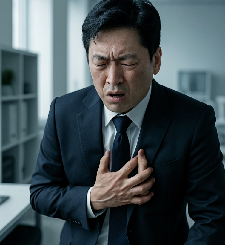 초기 신호 5: 갑작스러운 &amp;#39;호흡 곤란&amp;#39;과 &amp;#39;가슴 통증&amp;#39;