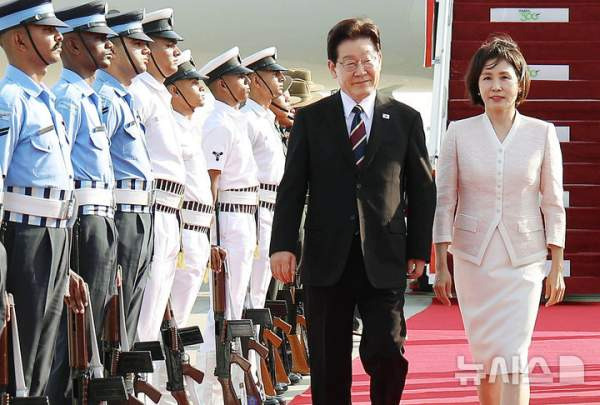 이재명 대통령 뉴델리 도착