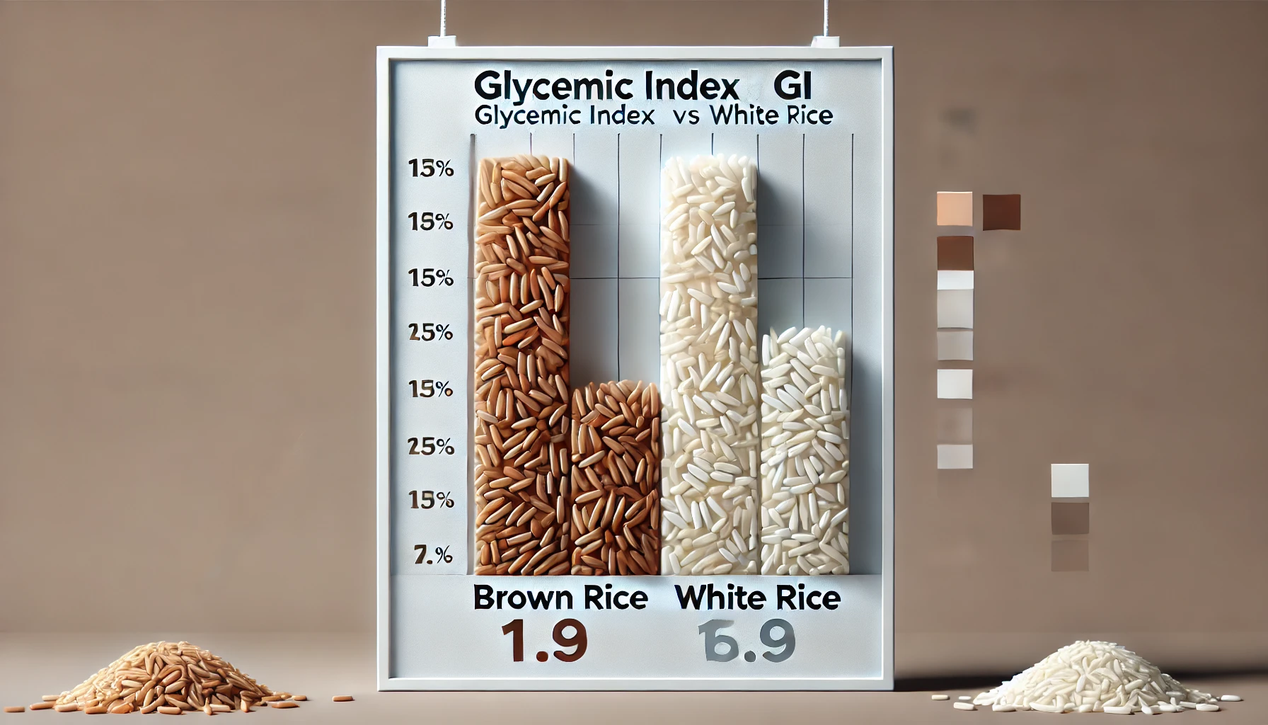 혈당 지수 비교 그래
