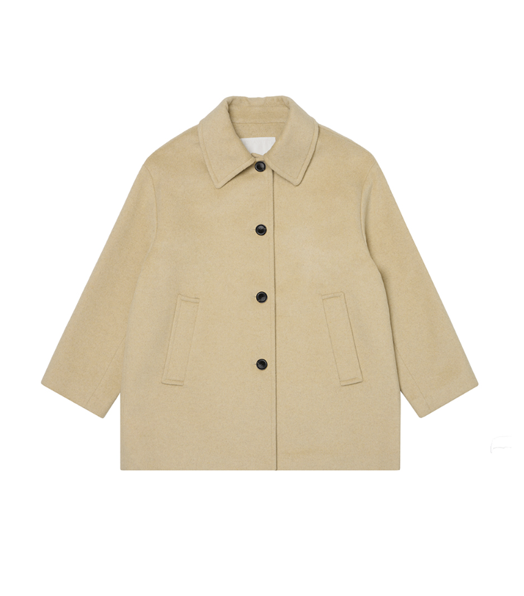 {코트} 마리와 별난 아빠들 108회 :: 박은혜(주시라) / 드로우핏 우먼 DRAWFIT WOMEN 버터 베이지 오버사이즈 하프 코트