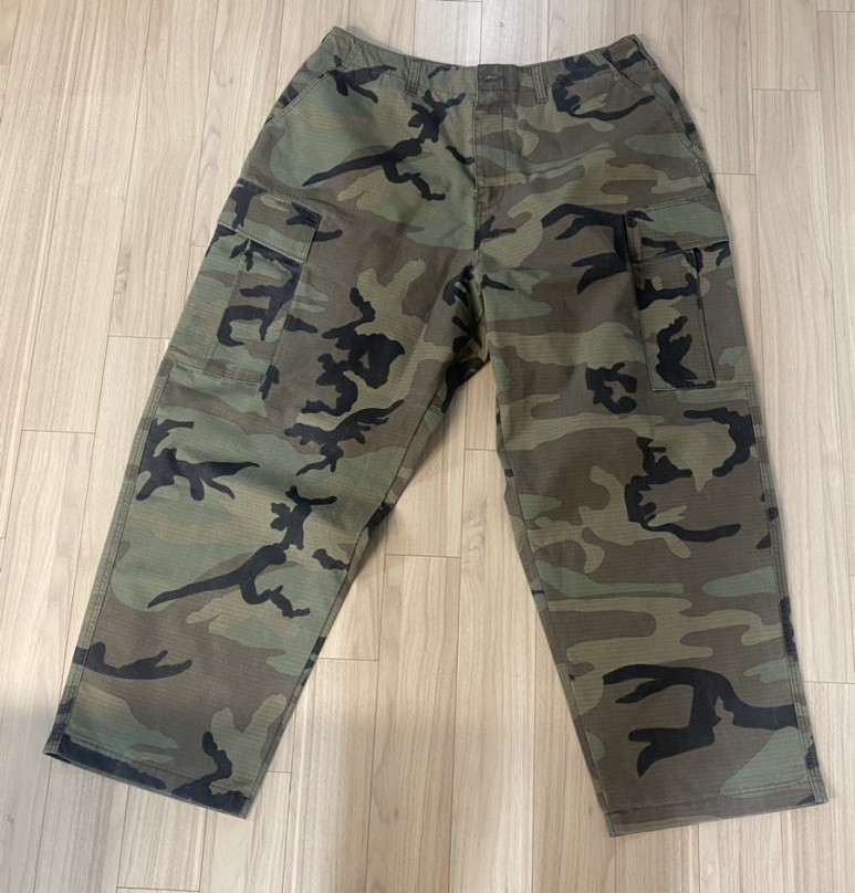 플루크 FLUKE 오리지널 카모 와이드 카고 팬츠 카모 FPT116