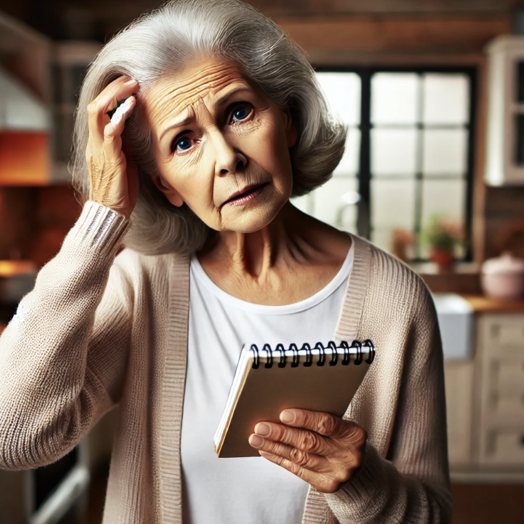 인지기능 저하로 힘들어하는 노인