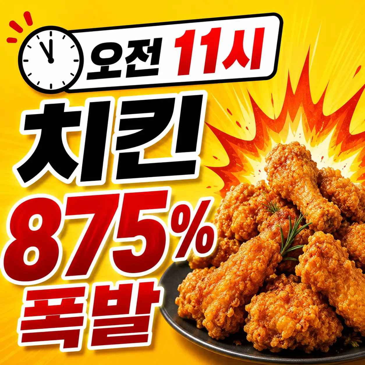 오전-치킨