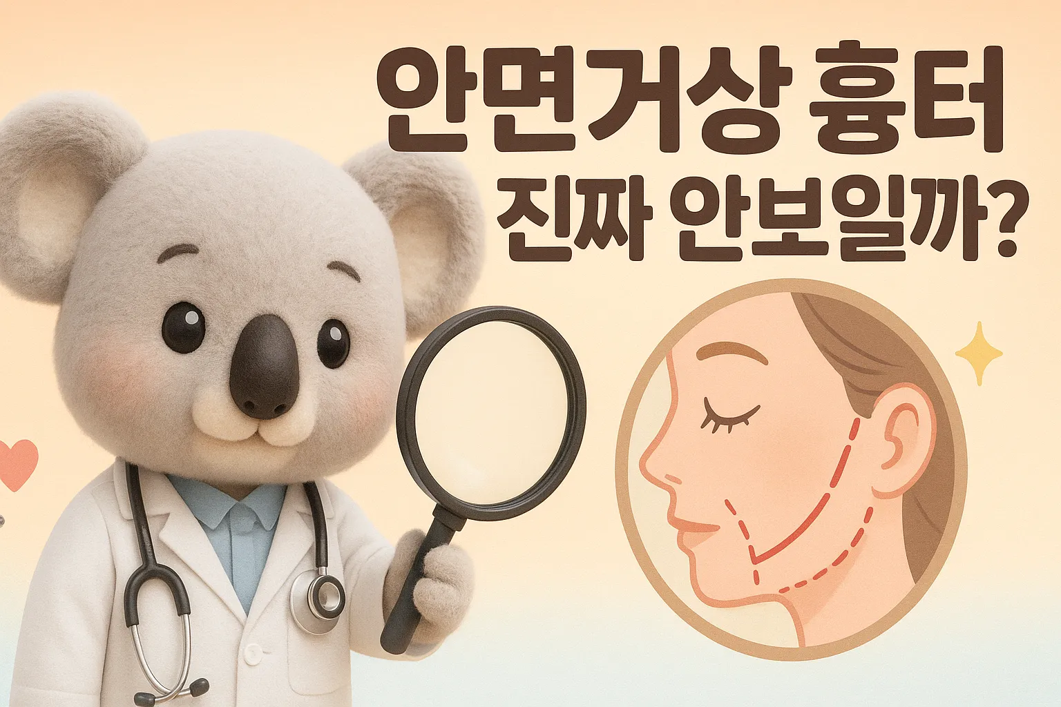 안면거상 흉터 진짜 안보일까? 최소화 완벽가이드