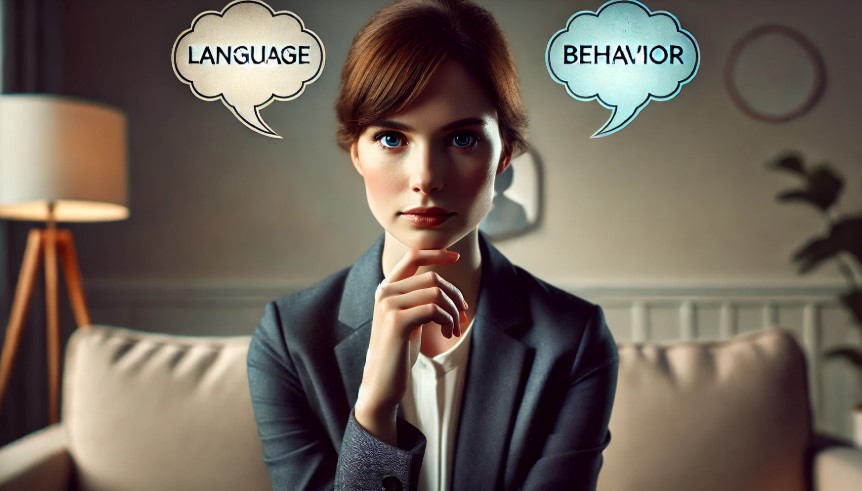 언어적 신호와 비언어적 신호를 분석하는 사진